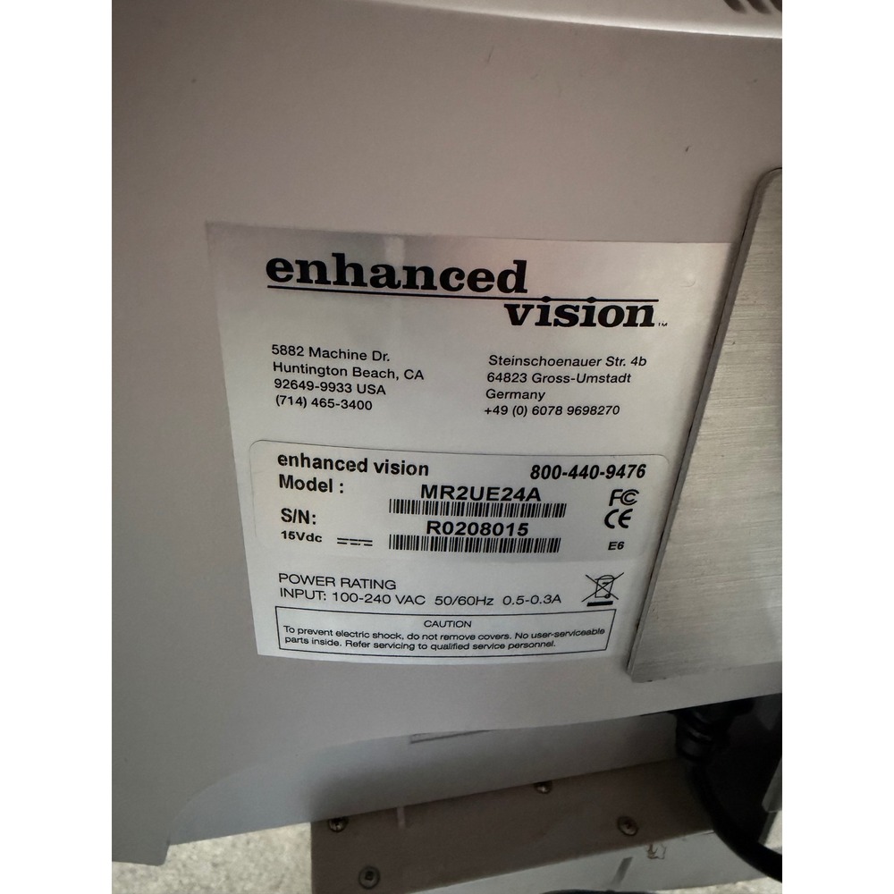 Enhanced Vision Merlin Ultra HD Desktop Magnifier MR2UE24A Low Vision Aid Gray